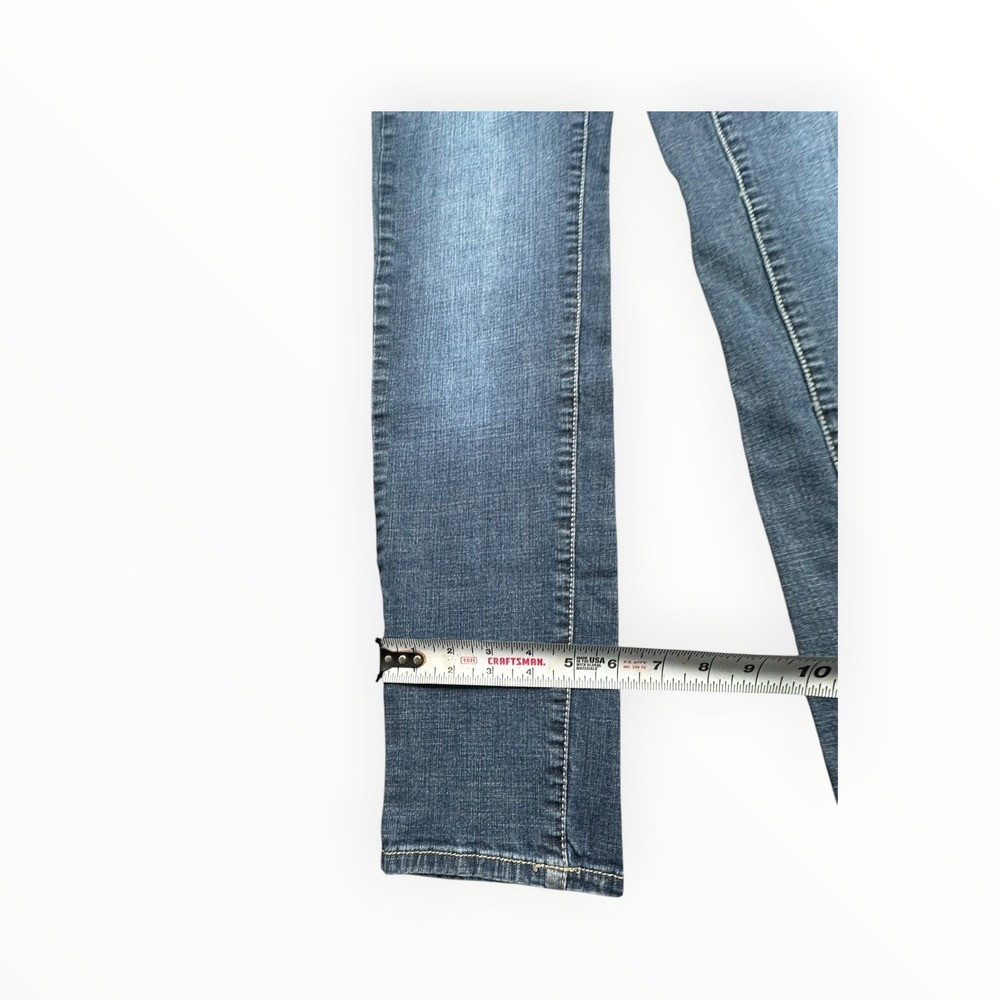 I&M Jeans Denim Womens 11 Blue Low Rise Bootcut Triple Button Y2K IM23125 - Picture 11 of 14